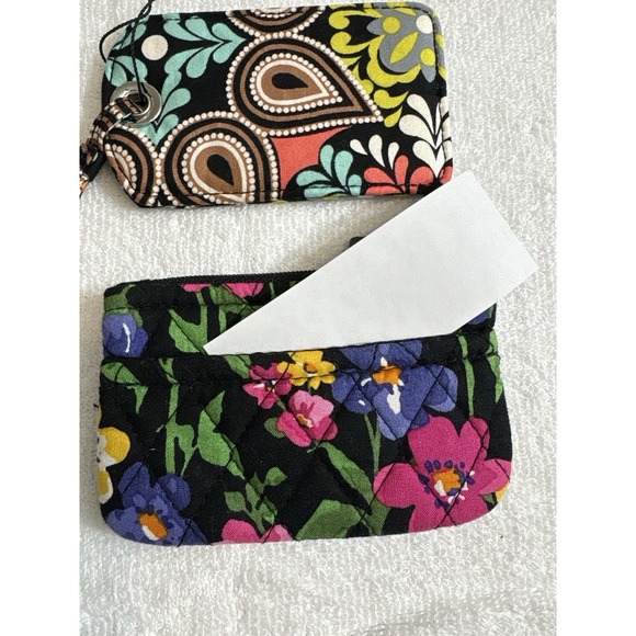 Vera Bradley Quilted Luggage Tag & Coin Purse Set Floral Cotton NWOT - Picture 3 of 3